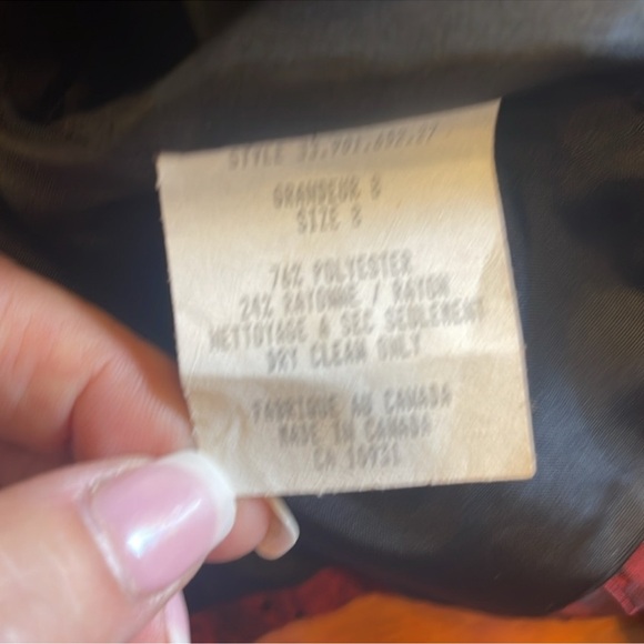 Burgundy Textured small Skirt Suit Set Dark Academia Vintage Y2K Office - Picture 8 of 9